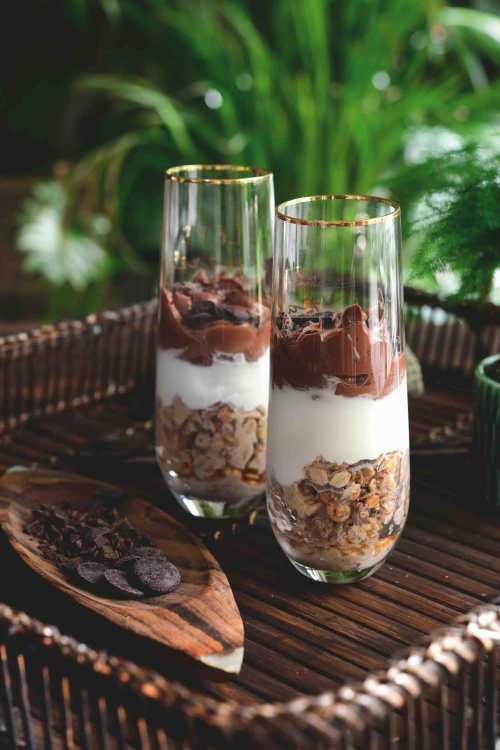 Havermout met espresso en chocolade (overnight)