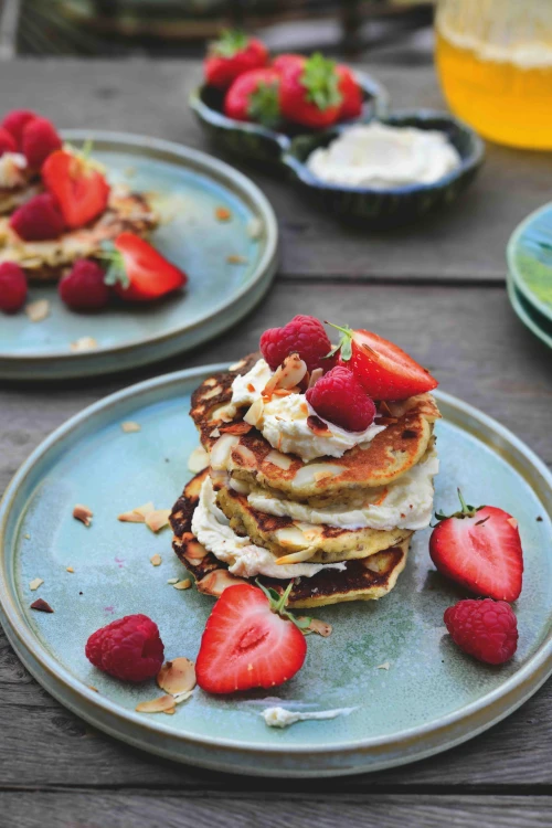 Amandelpannenkoek met mascarpone en fruit