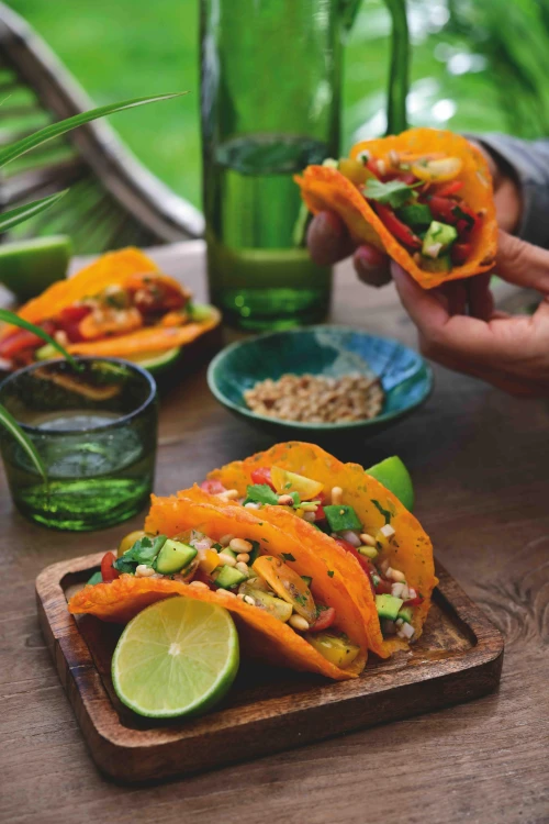 Kaastaco's met Mexicaanse tomatensalade (keto)