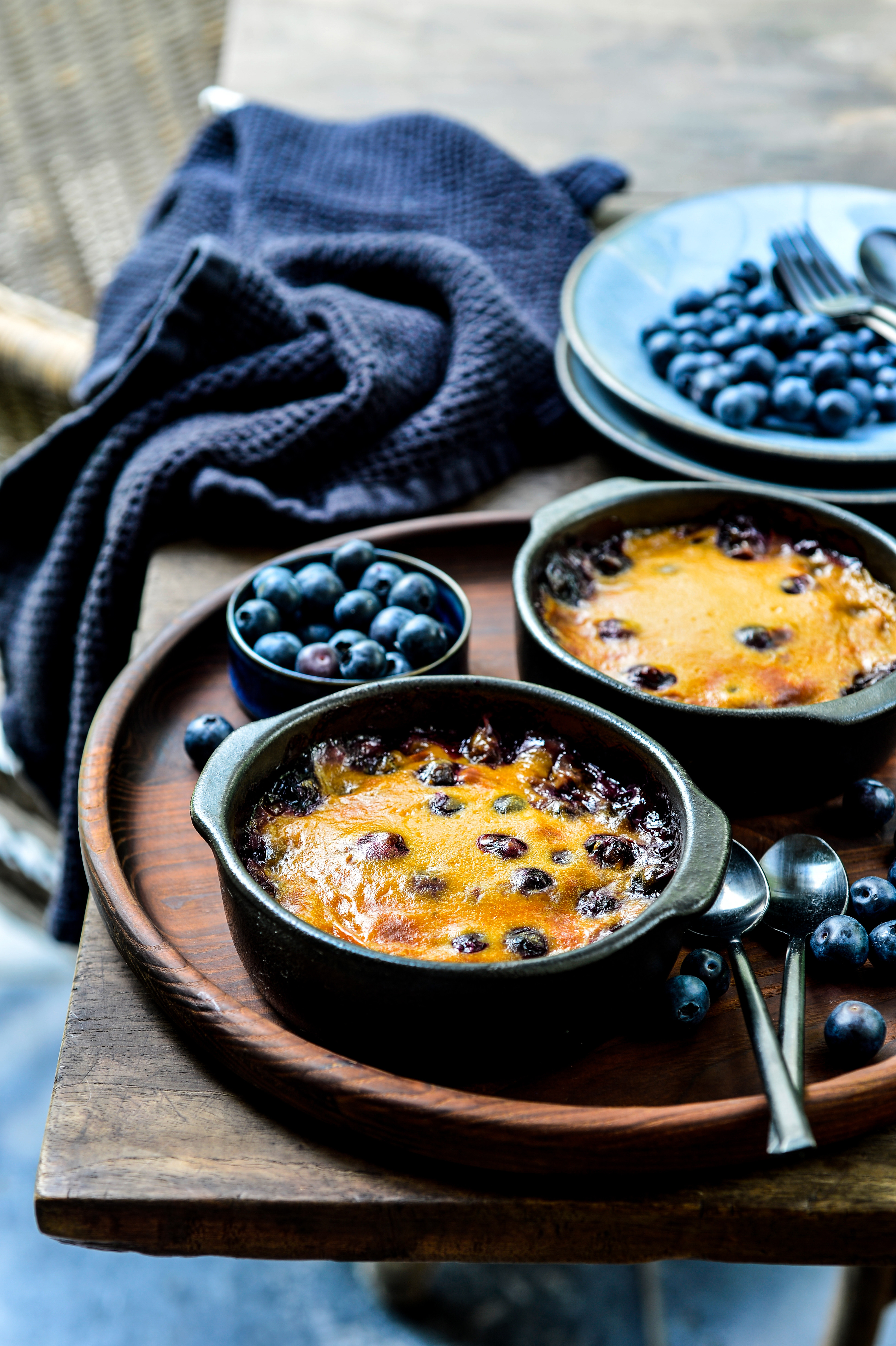 Heerlijk dessert met mascarpone en blauwe bessen